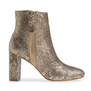 James Chan Delia Gold Print Bootie